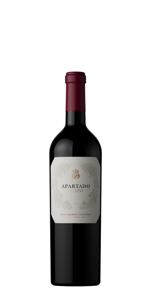 Botella de vino tinto Rutini Apartado Gran Cabernet Sauvignon